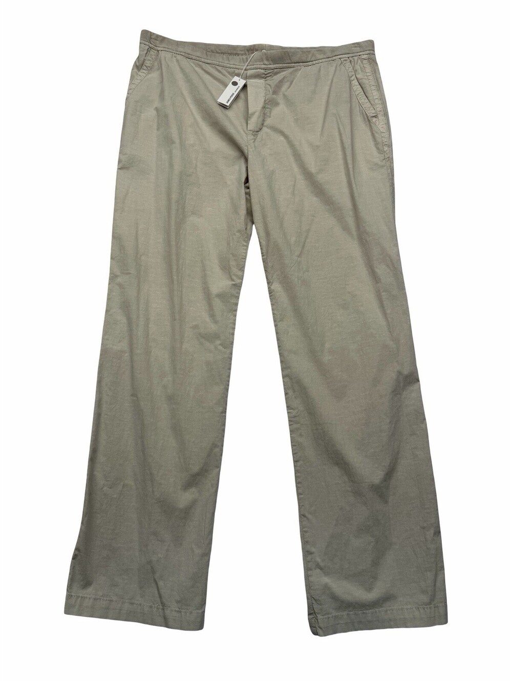 James Perse Cotton Linen Poplin Pants Light Beige Size 4 | XL | W 38 x 31 L
